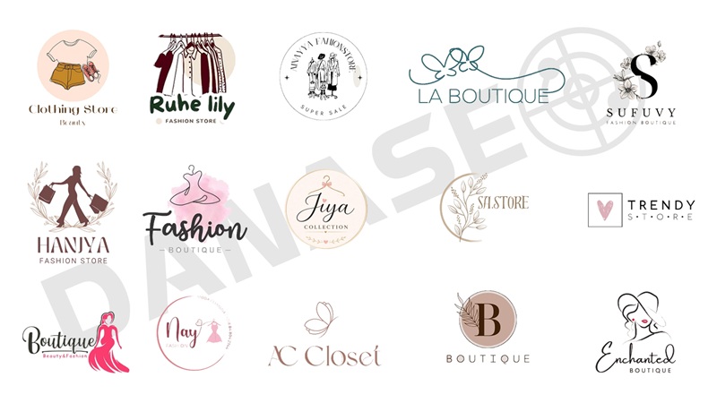 Mẫu logo shop quần áo nữ