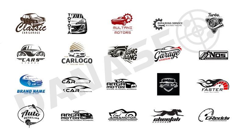 mẫu thiết kế logo ô tô