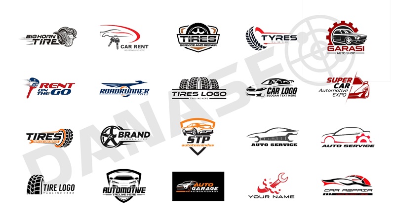 mẫu thiết kế logo ô tô