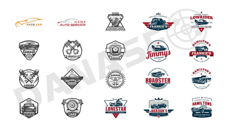 mẫu thiết kế logo ô tô