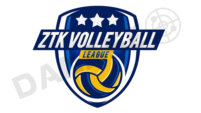 Phong cách thiết kế logo bóng chuyền kiểu huy hiệu