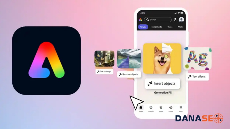 App chèn logo vào ảnh Adobe Express