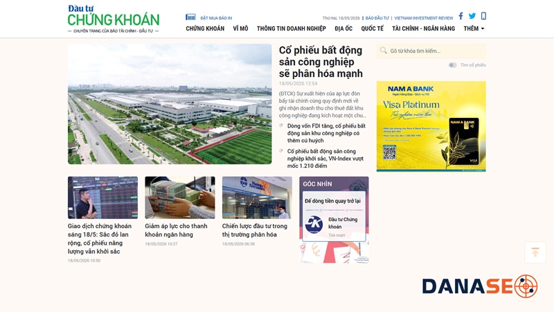 Báo Đầu tư Chứng khoán (Tinnhanhchungkhoan.vn)