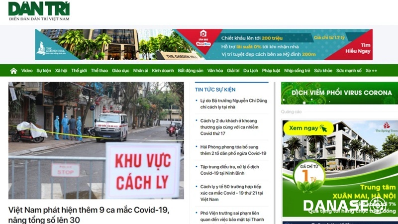 Báo điện tử báo Dân Trí