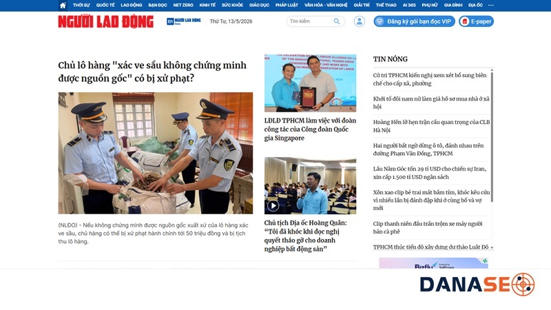 Báo điện tử Báo Người Lao Động