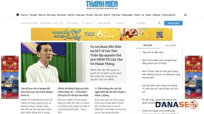 Báo điện tử Báo Thanh Niên