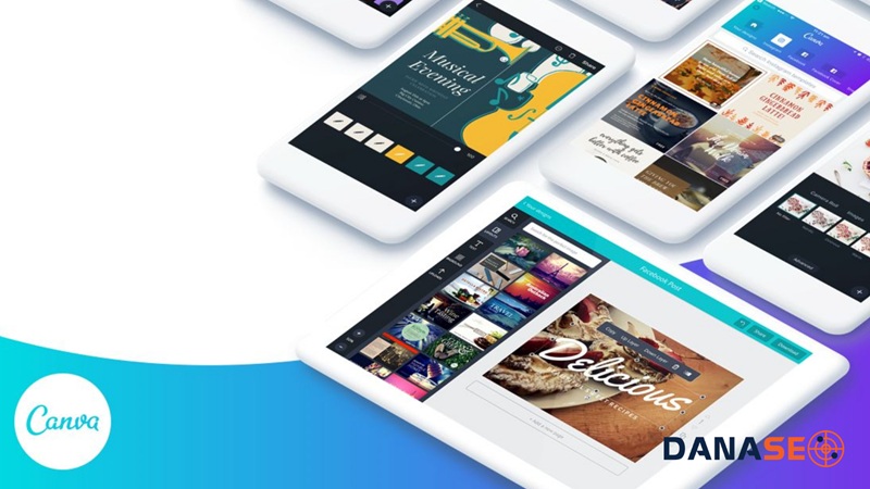 App chèn logo vào ảnh Canva