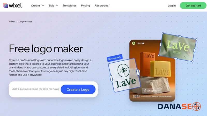Wix Logo Maker - Sáng tạo bằng trí tuệ nhân tạo