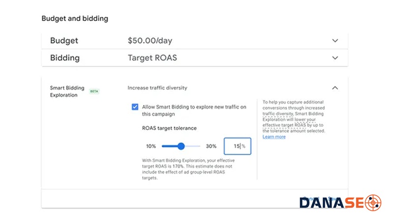 Bật Smart Bidding đúng thời điểm